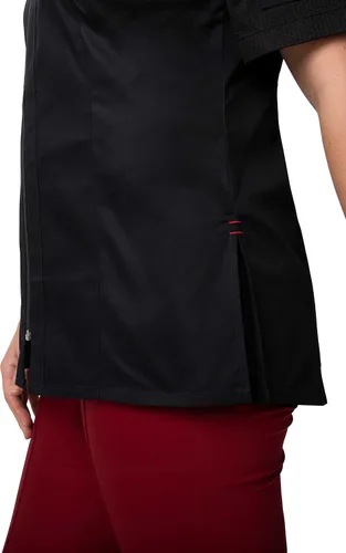 Vista 4 de Chef Works Abrigo de chef Arcadia para mujer