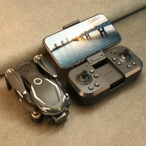 Vista 3 de Remote Control Aerial Drone with 3-Camera 8K HD Brushless Power Intelligent Avoidance Obstacle Trajectory Flight, Optical Flow Hover, Gesture