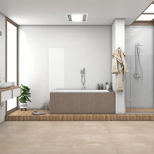 Vista 9 de Akicon Extractor de baño, ultra silencioso de 90 CFM 1.5 Sones Ventilación LED con luz (bombilla LED base E26 de 12 W incluida)