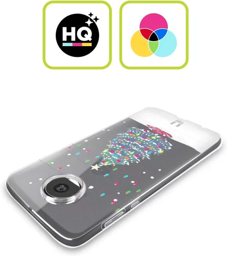 Vista 2 de Head Case Designs Classic Merry Christmas Trees Soft Gel Case Compatible with Moto E7 Power/Moto E7i Power