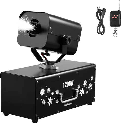 Vista 13 de VEVOR Máquina de nieve, 650 W, máquina de nieve falsa de mano o colgante, máquina de fabricación de nieve con mango portátil, fabricante de copos