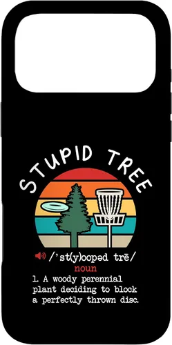 Vista 22 de Disc Golf Stupid Tree Funny Disc Golfing Lover Player Gift Case for iPhone 17