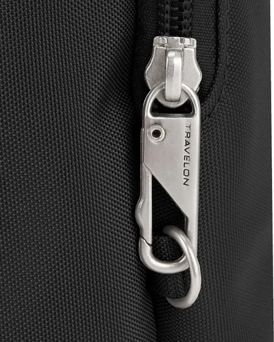 Vista 7 de Travelon Bolso cruzado cruzado clásico NS antirrobo, Negro -, Travelon Bandolera clásica antirrobo NS