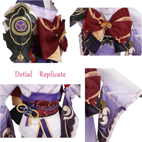 Vista 4 de FCCAM Beidou - Disfraz de cosplay Genshin Impact Beidou para mujer disfraz de Halloween