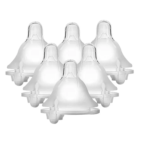Vista 11 de Evenflo Feeding Balance + pezón de biberón de silicona sin BPA de cuello ancho, flujo medio, 3 meses + 6
