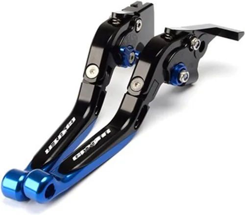 Vista 12 de Para Suzuki para GIXXER 250 SF 250SF 150 125 2020 2023 Accesorios de moto CNC ajustable palancas de freno de embrague plegables (color : negro)