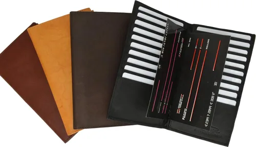Vista 3 de MARSHAL Cartera organizadora de tarjetas de crédito para mujer con más de 20 ranuras para tarjetas
