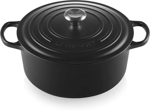 Vista 37 de Le Creuset Horno holandés redondo Signature de hierro fundido esmaltado, 4.5 cuartos de galón., Artichaut
