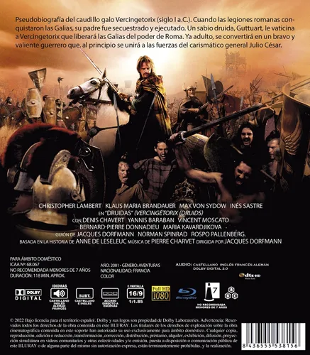 Vista 2 de Druids ( Vercingétorix ) Blu-Ray, Reg.ABC Import - Spain