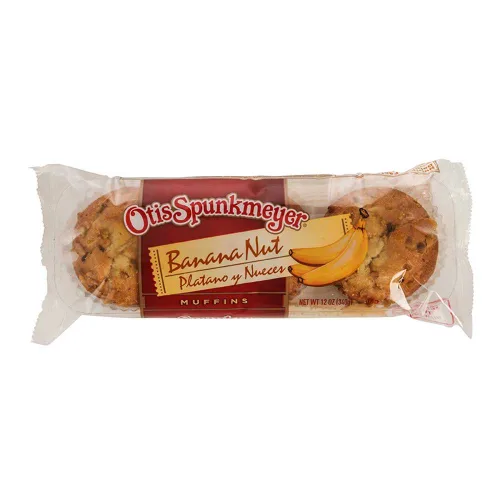 Vista 2 de Otis Spunkmeyer Delicious Essentials Muffin de nueces de plátano, 4 onzas, 24 por caja.