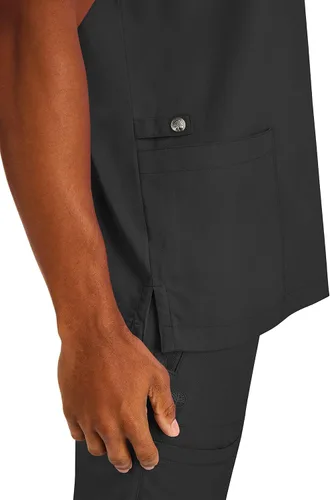 Vista 6 de Healing Hands Purple Label - Camiseta médica para hombre, ajuste moderno Negro