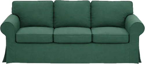 Vista 6 de Funda de sofá Ektorp de tela resistente de 3.5 pulgadas de ancho de asiento: 98 pulgadas (no regular de 3 asientos), compatible con IKEA Ektorp