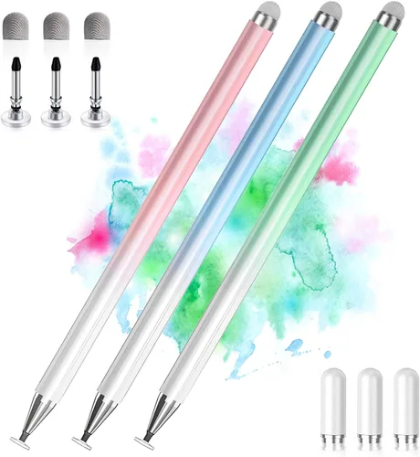Vista 11 de Lápiz Stylus para Pantalla Táctil, 2 en 1 Lápices Stylus Compatibles con Todos los Dispositivos de Pantallas Táctiles, Tabletas, iPhone, iPad