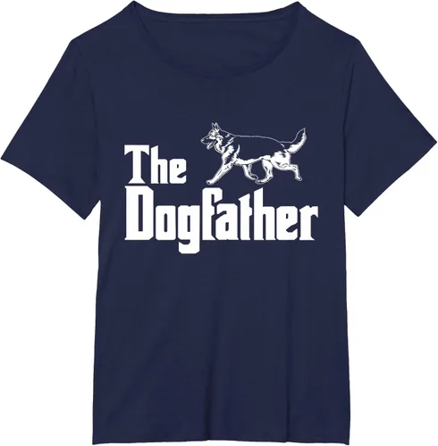 Vista 17 de The Dogfather Pastor Alemán - Camiseta de regalo divertida, Negro, S