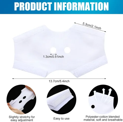 Vista 6 de Nuanchu 12 fundas de almohada nasal, fundas de almohada nasal, forro de algodón, protector de piel para dormir, cómodo, reutilizable, reduce