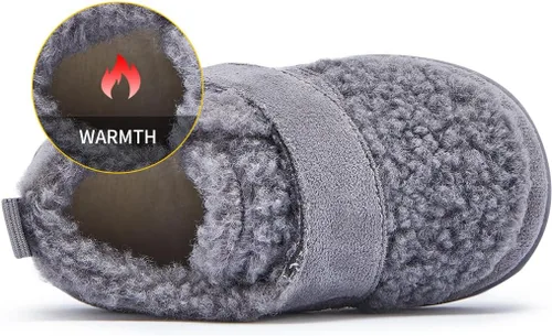 Vista 3 de BMCiTYBM Zapatos de bebé niño niña bebé zapatillas de invierno cálido antideslizante primeros caminantes 6-24 meses