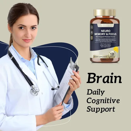 Vista 7 de Suplementos cerebrales 25 en 1 para la memoria, la concentración y la salud neurológica, suplemento cognitivo nootrópico diario para el cerebro