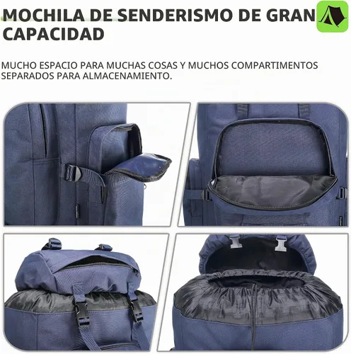 Vista 3 de King'sGuard 100L Camping Senderismo Mochila Molle Mochila Militar Camping Mochila Mochila