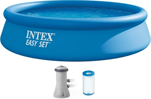 Vista 10 de INTEX 28107EH Juego de piscina inflable fácil de instalar: 8 pies x 24 pulgadas - Incluye bomba de filtro de cartucho de 330 GPH
