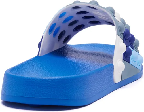 Vista 6 de Engtoy Sandalias para niños y niñas, unisex, ligeras, antideslizantes, puntera abierta, cómodas, para ducha, playa, divertidas sandalias