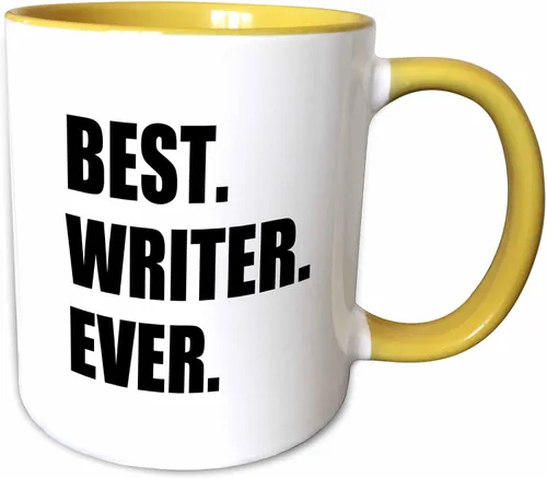 Vista 11 de 3dRose Taza de café, tamaño – 11 oz – Best Writer Ever divertido regalo de orgullo de trabajo para el mejor trabajador de escritura del mundo