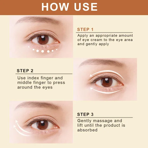 Vista 5 de Crema antienvejecimiento para ojos – Suero antiarrugas para ojos hinchados, ojeras, bolsas de ojos, patas de gallo, arrugas, reduce las arrugas