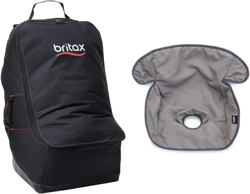 Vista 7 de Britax Bolsa de viaje para asiento de automóvil con correas acolchadas para mochila, resistente al agua, ruedas integradas, múltiples asas