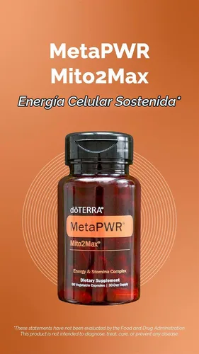 Vista 3 de doTERRA Suplemento Energético MetaPWR Mito2Max - 60 Cápsulas
