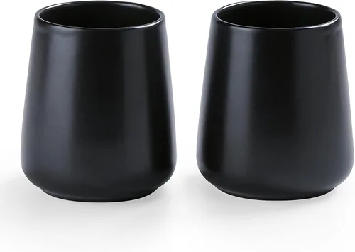 Vista 15 de Soporte Negro para Cepillos de Dientes para Baño - Soportes de Cerámica para Cepillos de Dientes, Soporte para Pasta de Dientes, Vaso Reutilizable