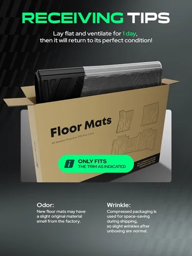 Vista 10 de YHTAUTO Alfombrillas automotrices para Ford Bronco 2021-2026 (4 puertas) TPE All Weather Car Mats, Anti-Slip & Custom Fit Floor Liners Cargo Mat