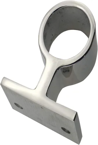 Vista 5 de Par Heavy Duty 316SS 60 ° Marine Boat Stanchion Hand Rail Fitting IZQUIERDA-FRONT para tubo de 1
