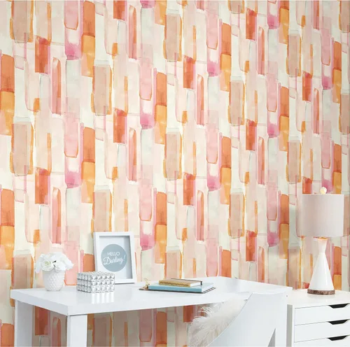 Vista 10 de Mr. Kate Papel pintado para despegar y pegar de vidrio de acuarela, RMK12316RL