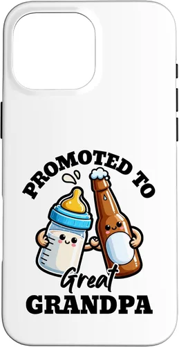 Vista 19 de Great Grandpa to Be Promoted to Great Grandpa Est. 2026 2027 Case for iPhone 16