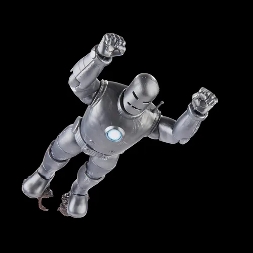 Vista 6 de Serie Marvel Legends Iron Man (Modelo 01) Avengers 60º Aniversario - Figura de acción coleccionable de 6 pulgadas, 6 accesorios