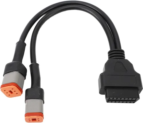 Vista 4 de 2 en 1 adaptador OBD escáner de diagnóstico 4Pin 6pin a 16Pin Cable adaptador de extensión para motocicleta