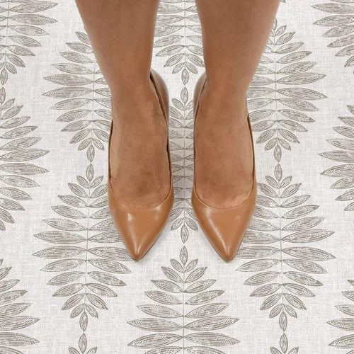 Vista 4 de FloorPops FP3298 Foliage Peel & Stick - Azulejos de suelo adhesivos, neutro