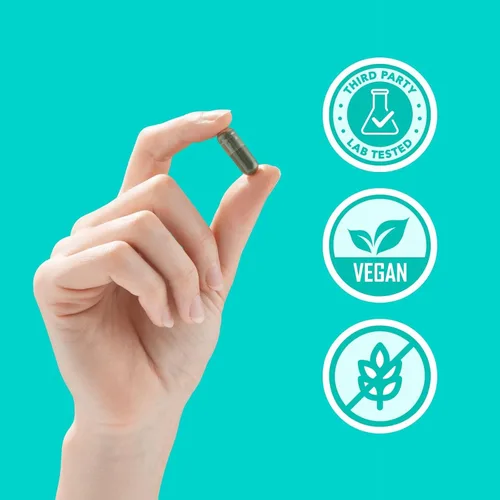 Vista 6 de DEOS® Suplemento desodorante interno [control natural de olores] – Cápsulas desodorizantes de cuerpo completo para la salud intestinal y de la piel