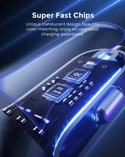 Vista 2 de SUNDA Cargador de Coche USB C Rápido de 60 W, Adaptador de Carga de Coche de 4 Puertos, Dual Tipo C PD30W/PPS30W Compatible con iPhone 17/16