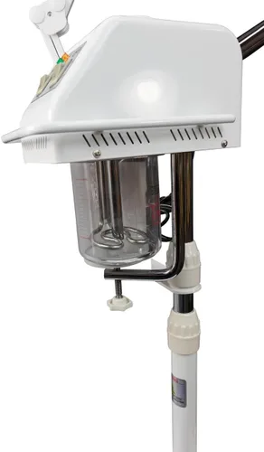 Vista 4 de Combo de vapor facial y lámpara de aumento, 2 en 1, blanco
