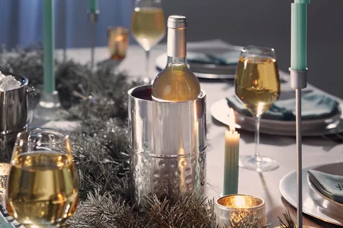 Vista 4 de Personalización Universo Lavish Apellido Enfriador de vino inoxidable
