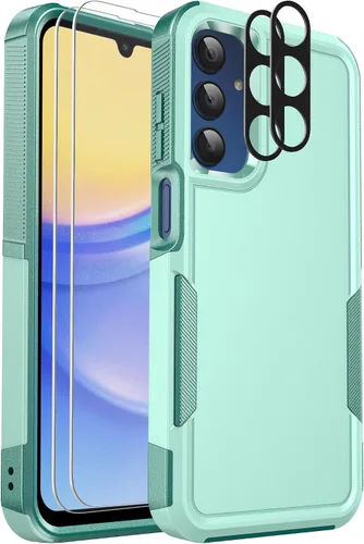 Vista 35 de Funda para teléfono Samsung Galaxy A15 5G, [protección contra caídas de grado militar de 15 pies]