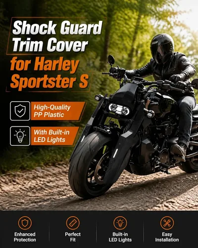 Vista 7 de Cubierta de protección contra golpes para Sportster S 1250 21-23 Negro