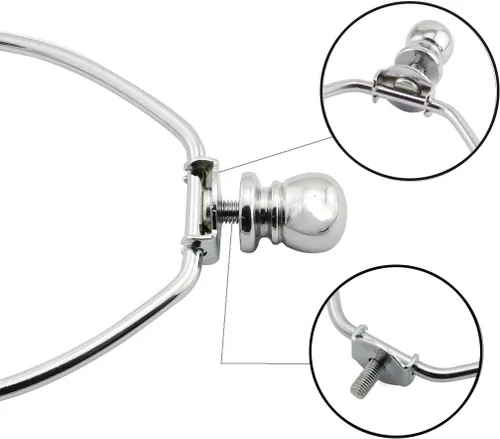 Vista 4 de DZS Elec 1 paquete de 6 pulgadas para lámpara de arpa, accesorios de iluminación de bricolaje, marco de bocina, soporte para lámpara de mesa/piso