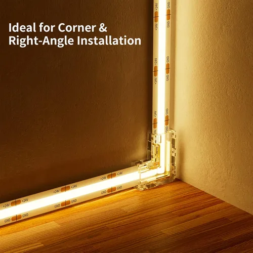 Vista 9 de PAUTIX COB - Tira de luces LED blancas de 5000 K, 20 pies/20.0 ft, cinta LED flexible CRI90+, DC24V para proyectos de iluminación de bricolaje