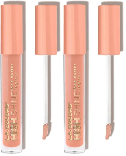 Vista 29 de Manteca de Karité Lip Gloss de lato brillo L.A. Colors, de 0,14 onza, Bebé Pastelillos (Baby Cakes)