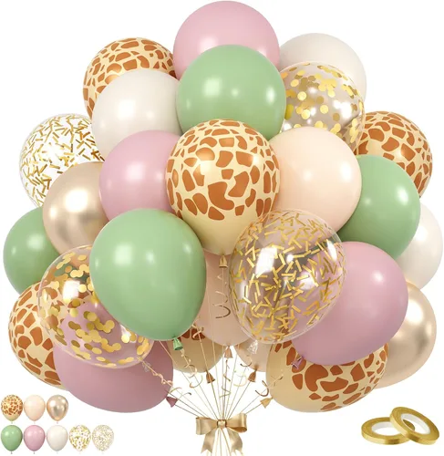 Vista 12 de Set de globos de albaricoque, 60 unidades de globos de albaricoque dorado y blanco, globos de látex de albaricoque desnudo de 12 pulgadas, globos