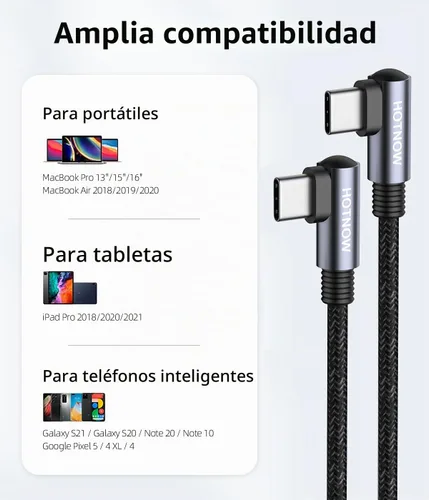 Vista 8 de Cable USB C a USB C en ángulo recto de 1 pie, paquete de 3 unidades, 12 pulgadas PD 65 W tipo C USB 2.0 cable de carga rápida Negro