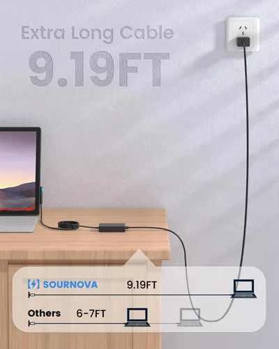 Vista 6 de Microsoft Surface - Adaptador de fuente de alimentación de 44 W, compatible con Surface Go 2, Laptop Go 3, Book 2, Pro 7, Pro X, funciona con 36 W