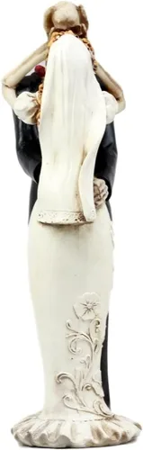 Vista 4 de Ebros Gift Figura de esqueleto eterno del Día de los Muertos para novia y novio, 11.25 pulgadas de alto, colección True Love Never Dies, escultura