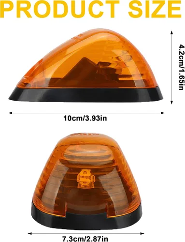 Vista 4 de 5X Luces de Señalización de Techo de Cabina LED Ámbar Luces de Holgura Superiores Compatibles con Ford 1999-2016 F150 F250 F350 F450 F550 Super Duty